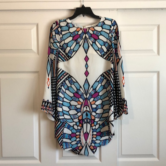 Olivaceous Dresses & Skirts - Olivaceous Colorful Boho Lightweight Long Sleeve Dress, NWT